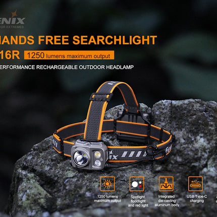 Fenix HP16R Multi Beam Rechargeable 1250 Lumens Headlamp