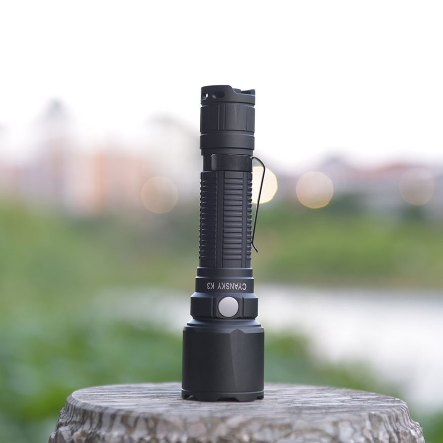 Cyansky K3 LED Long-range Tactical Flashlight (1600 Lumens / 600M) 5 Year UK Warranty