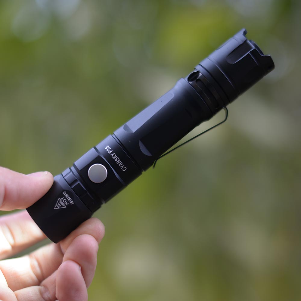 Cyansky P25 Tactical Flashlight Torch 3000 Lumens / 192m