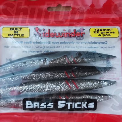 Sidewinder Fishing Lures Bass Sticks 12g And 22g Various Colours