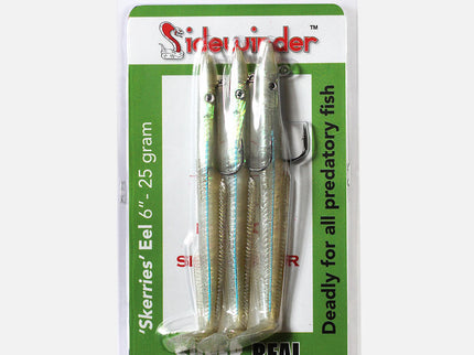 Sidewinder Lures Skerries Eel Fishing Lures Super Real Colour