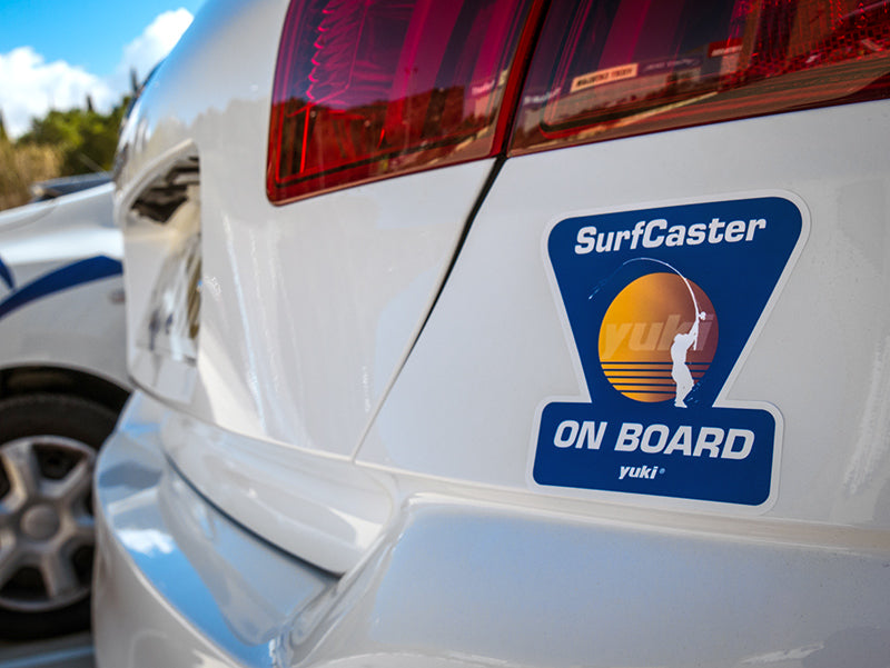 Yuki Surfcaster On Board Sticker