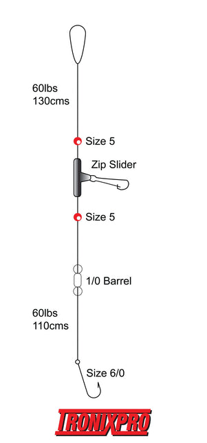 Tronixpro Ground Sea Fishing Rig 6/0