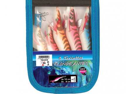 Flashmer Squid Fishing Jigs Set Pack of 5