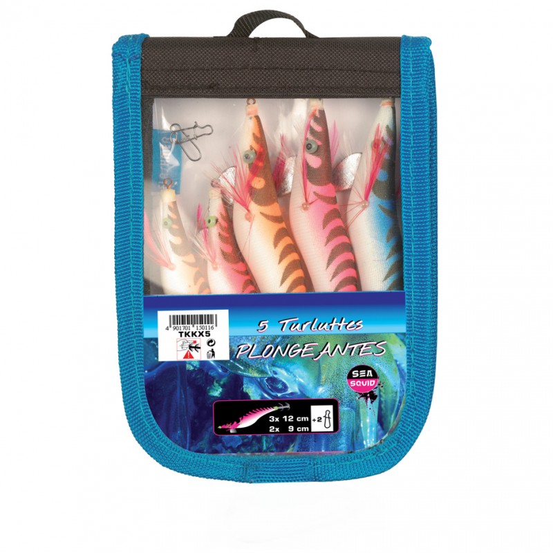 Flashmer Squid Fishing Jigs Set Pack of 5