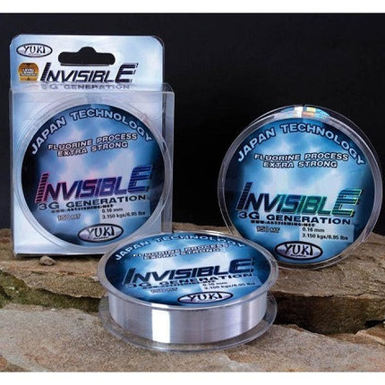 Yuki 3G Invisible Nylon Fishing Line 300m Spools - Free Spool Band In Every Pack